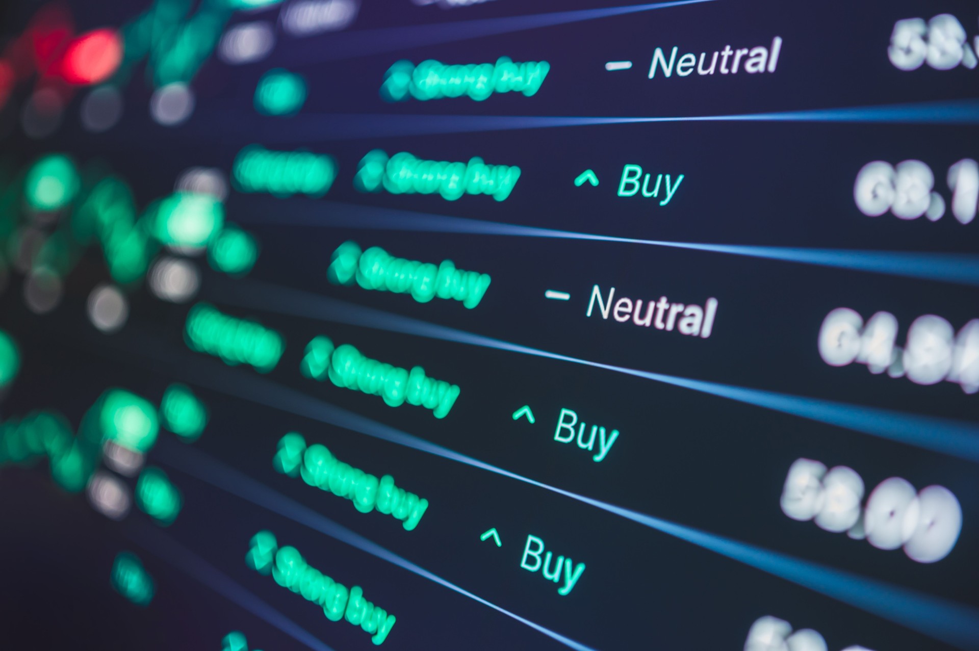 Robotic Financial technology and technology  Ai processing the signal for opening or closing the order to buy and sell stock and cryptocurrencies and stockmarket